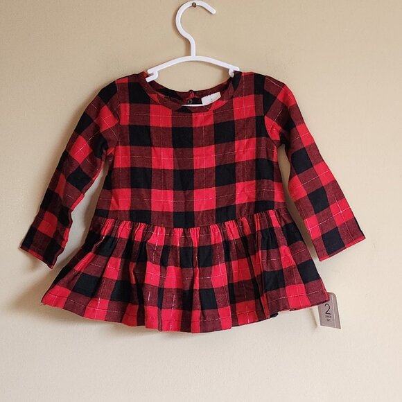 LULLABY LANE - 2-Piece Buffalo Check Top & Legging Set Size 6-9 Months NWT - Picture 3 of 6